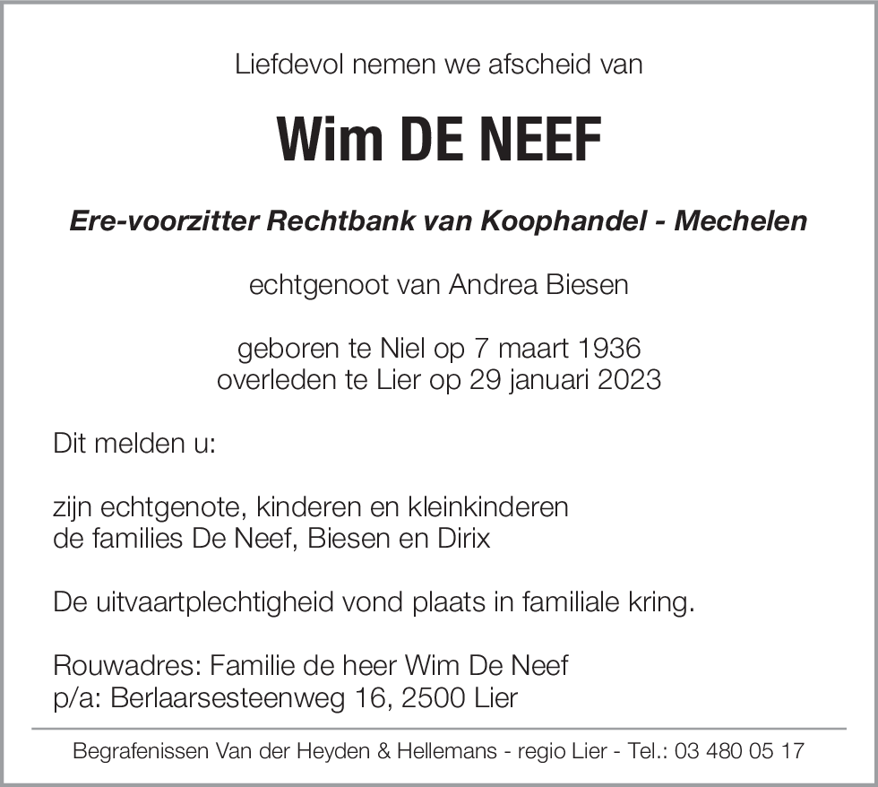 Wim De Neef