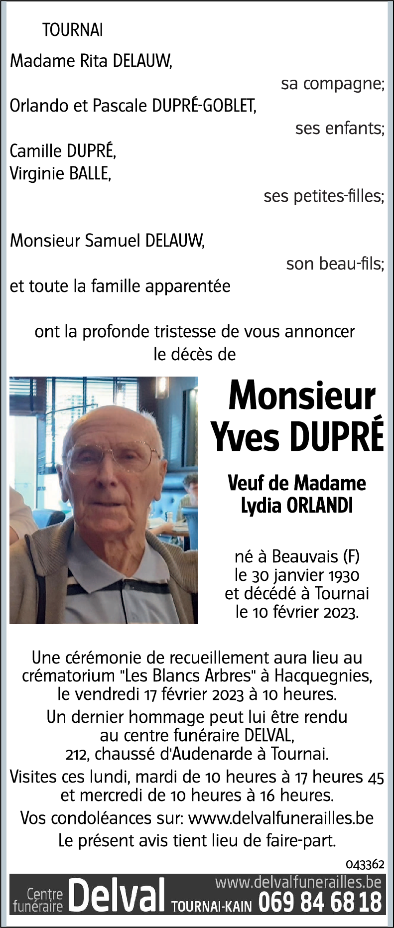 Yves DUPRÉ