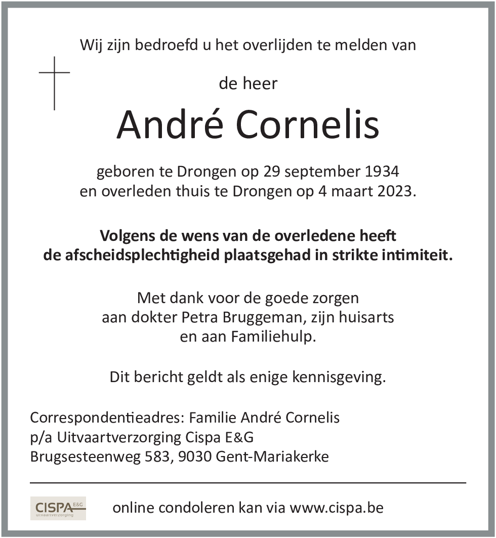 André Cornelis