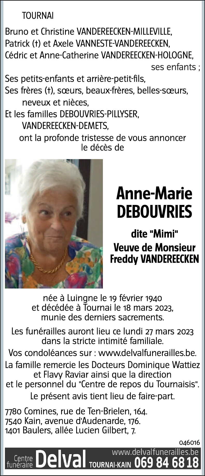 Anne-Marie Debouvries