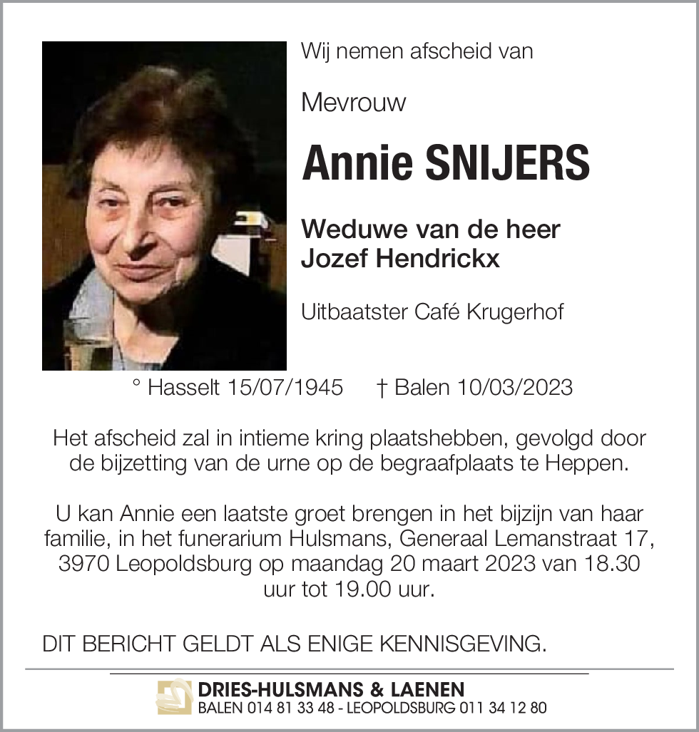 Annie Snijers