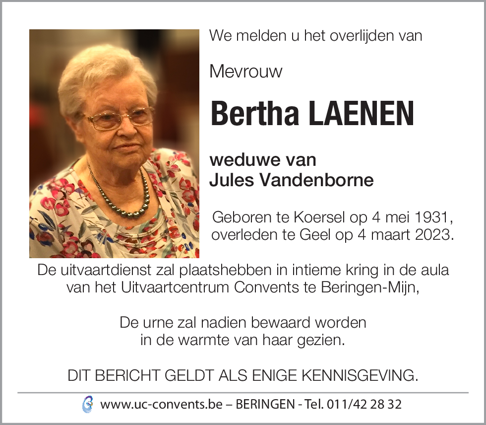Bertha Laenen
