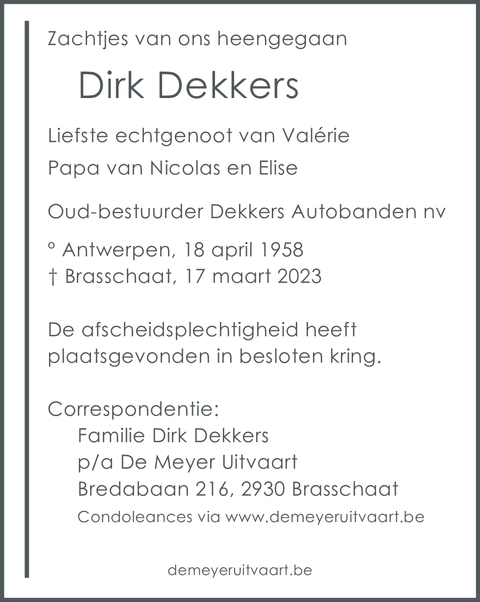 Dirk Dekkers