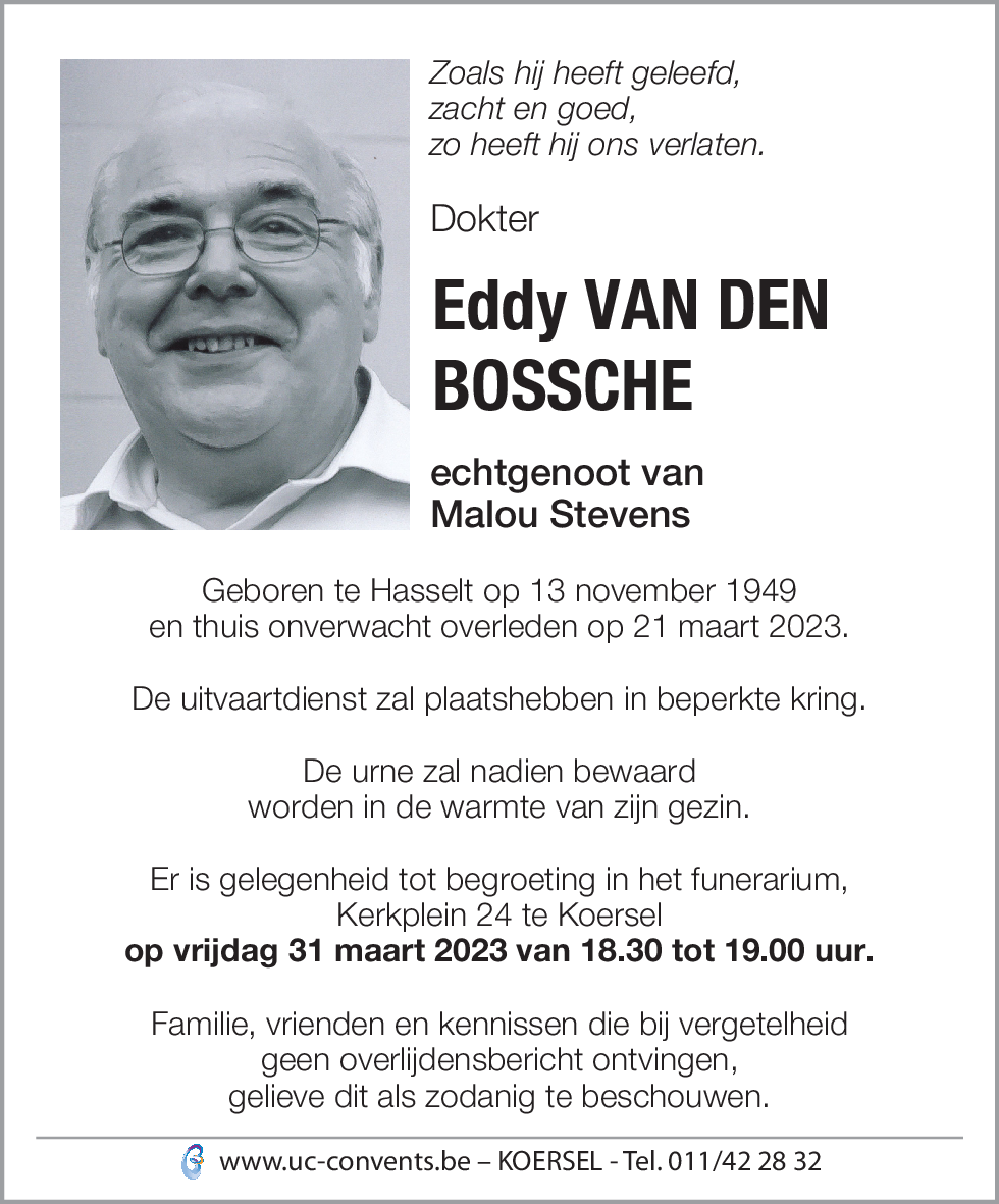 Eddy Van den Bossche