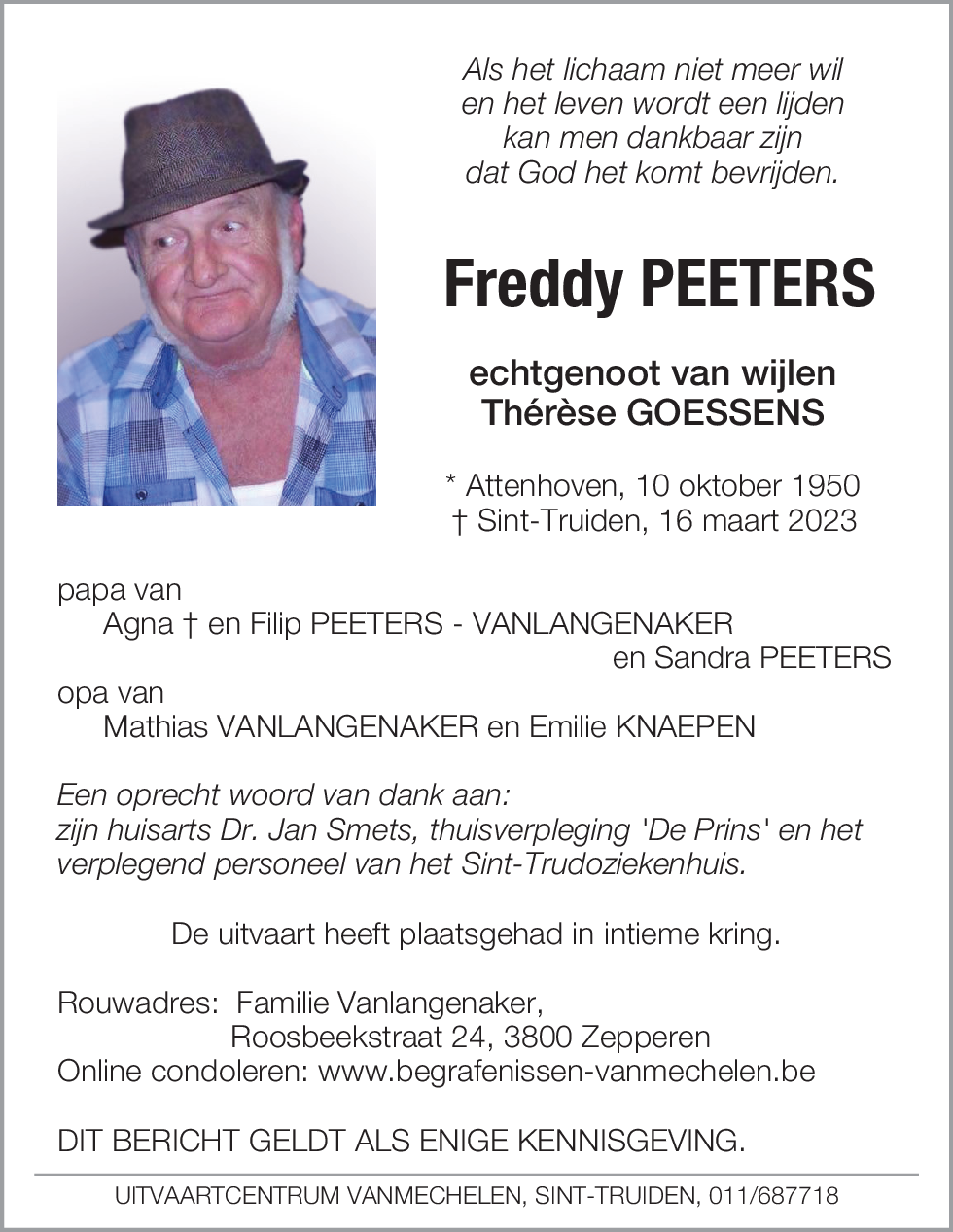 Freddy Peeters