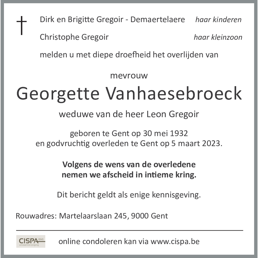 Georgette Vanhaesebroeck