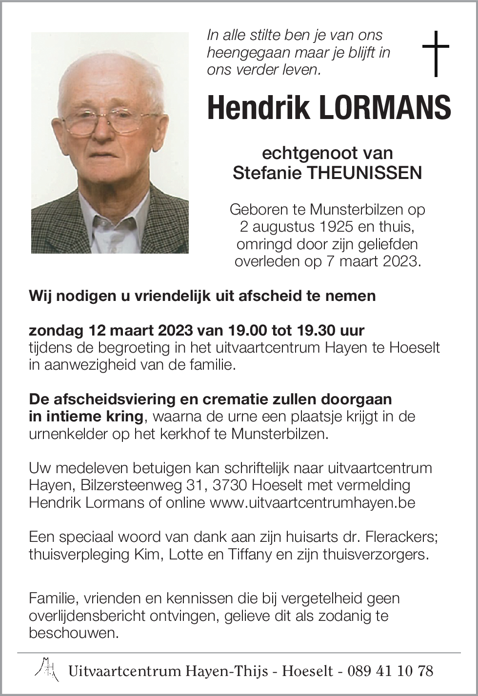 Hendrik LORMANS