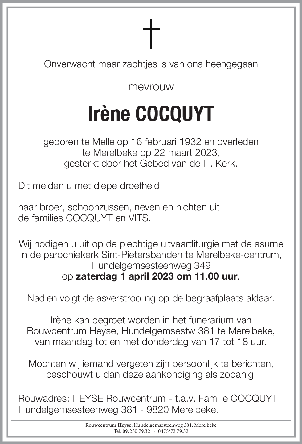 Irène COCQUYT
