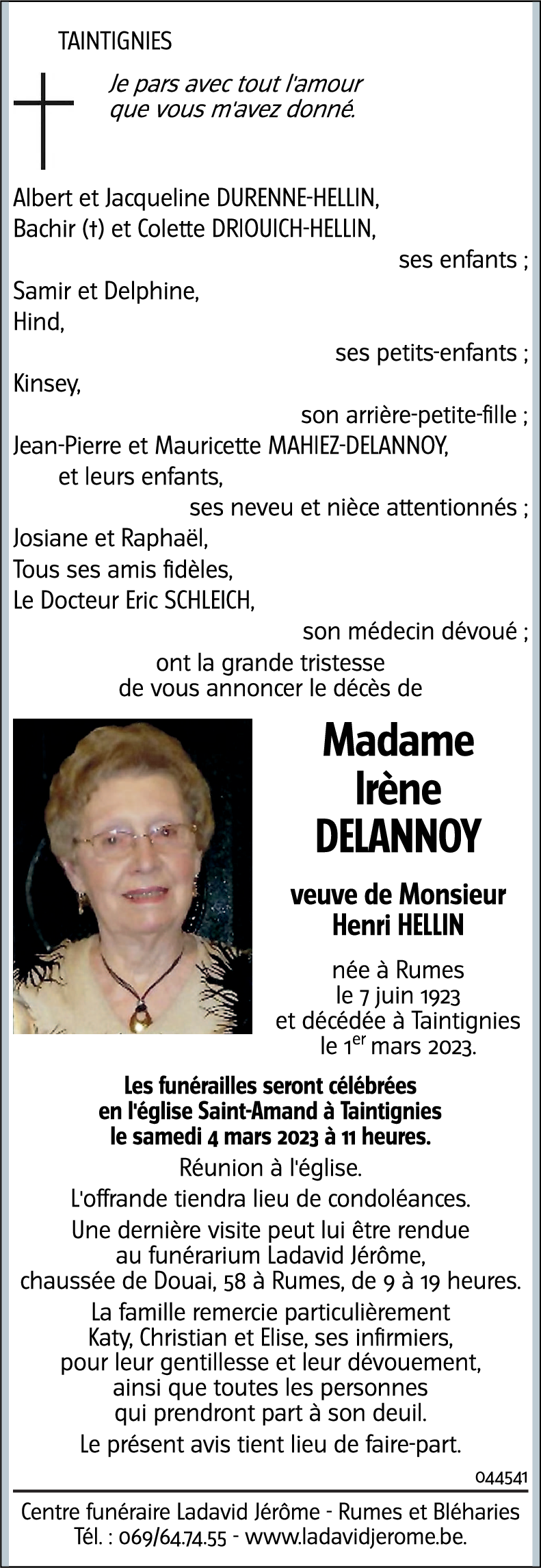 Irène DELANNOY