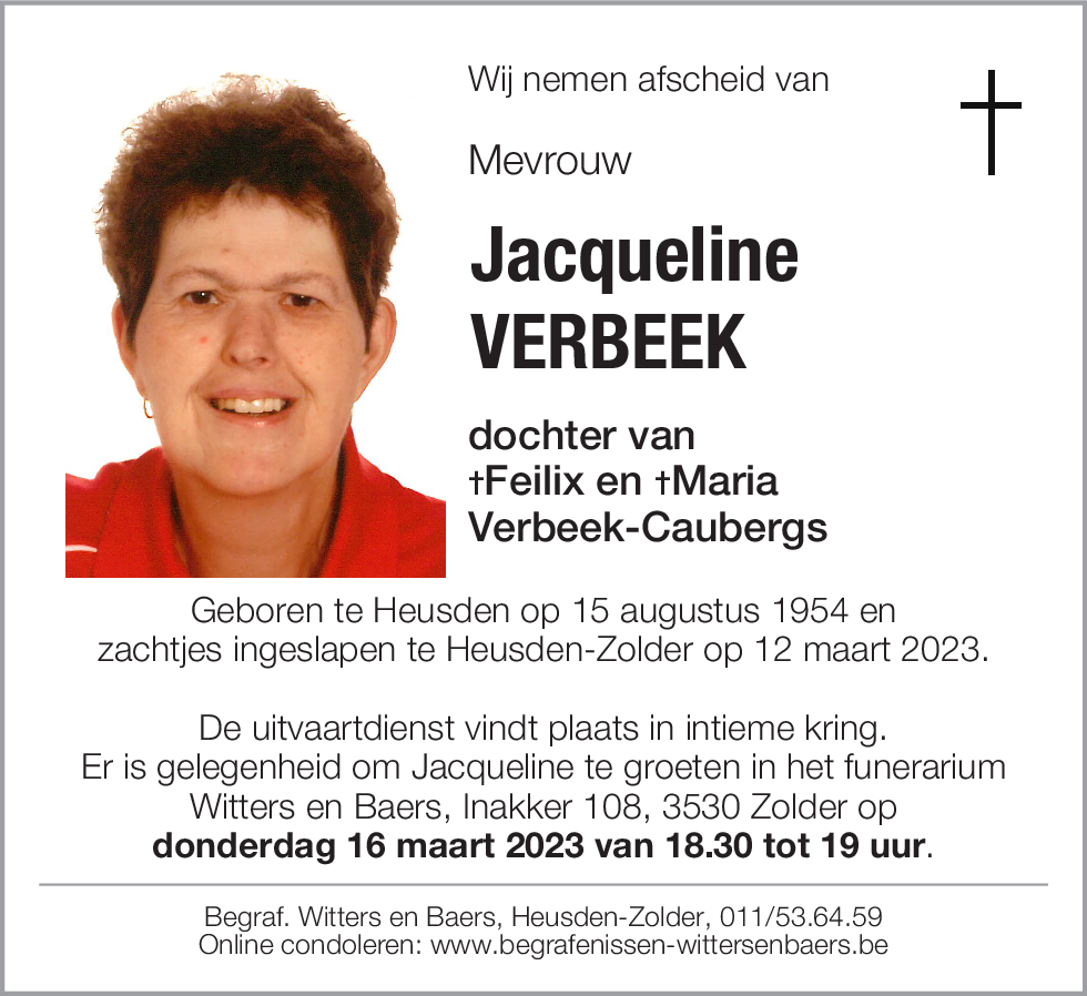 Jacqueline Verbeek