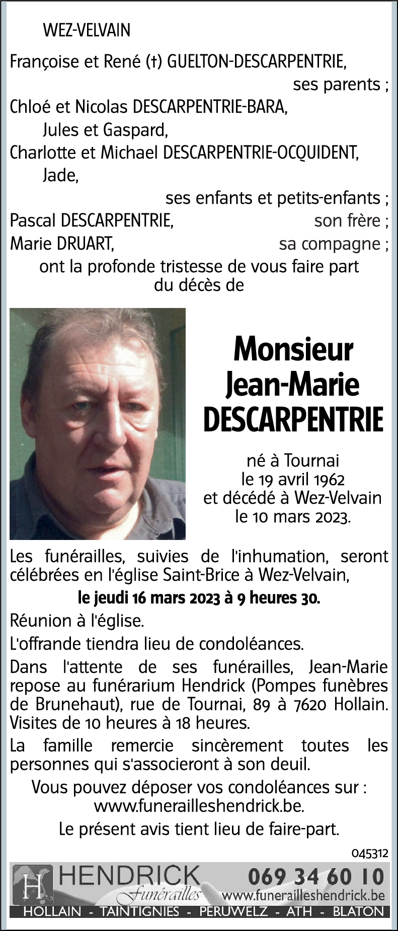 Jean-Marie DESCARPENTRIE