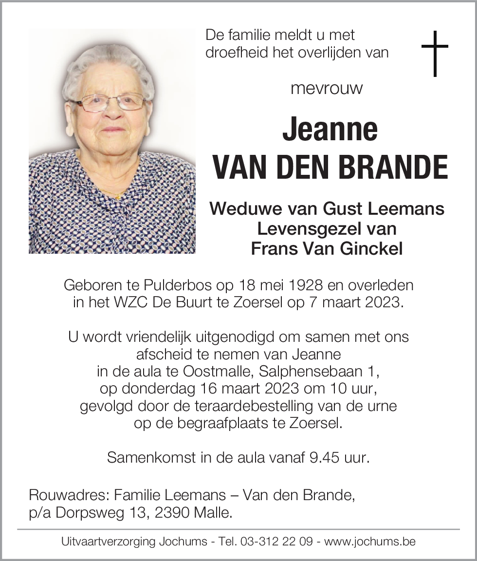 Jeanne Van den Brande