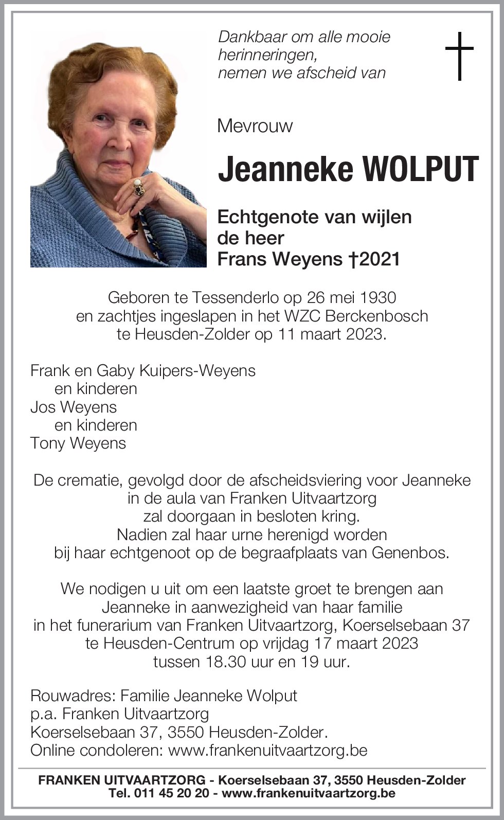 Jeanneke Wolput