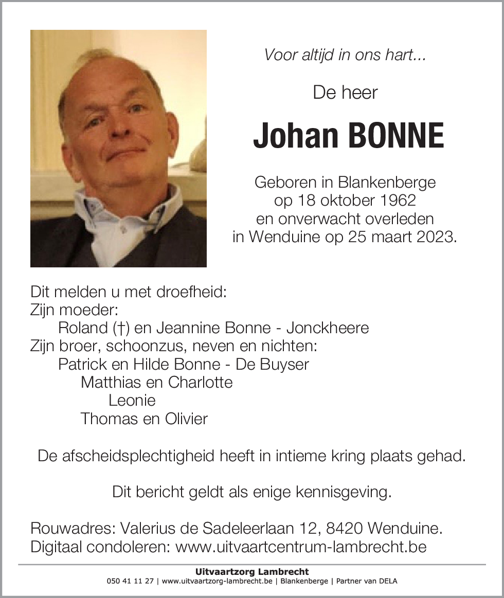 Johan Bonne