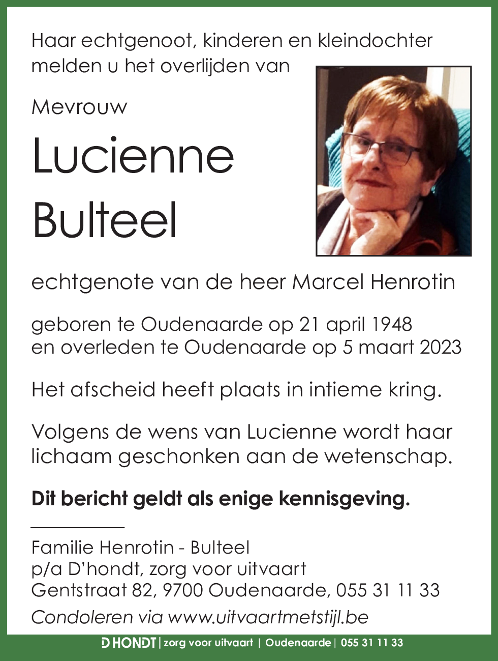 Lucienne Bulteel
