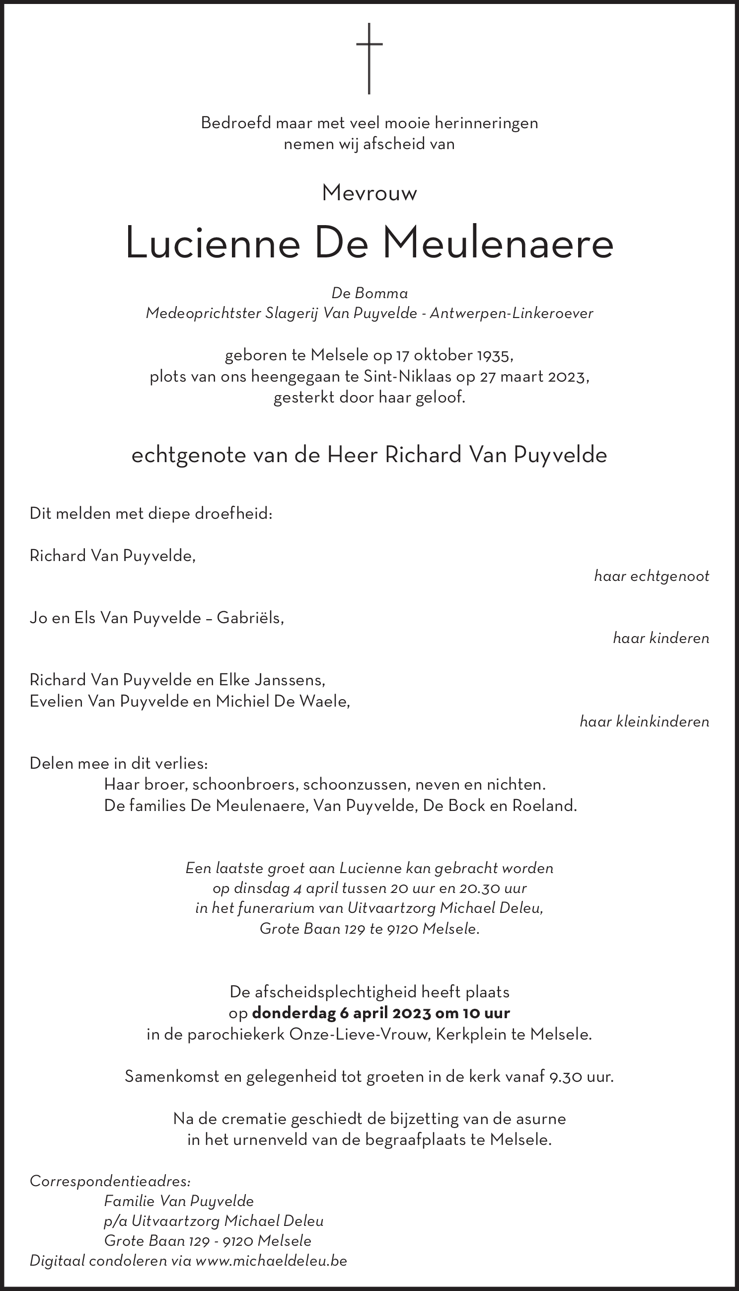 Lucienne De Meulenaere