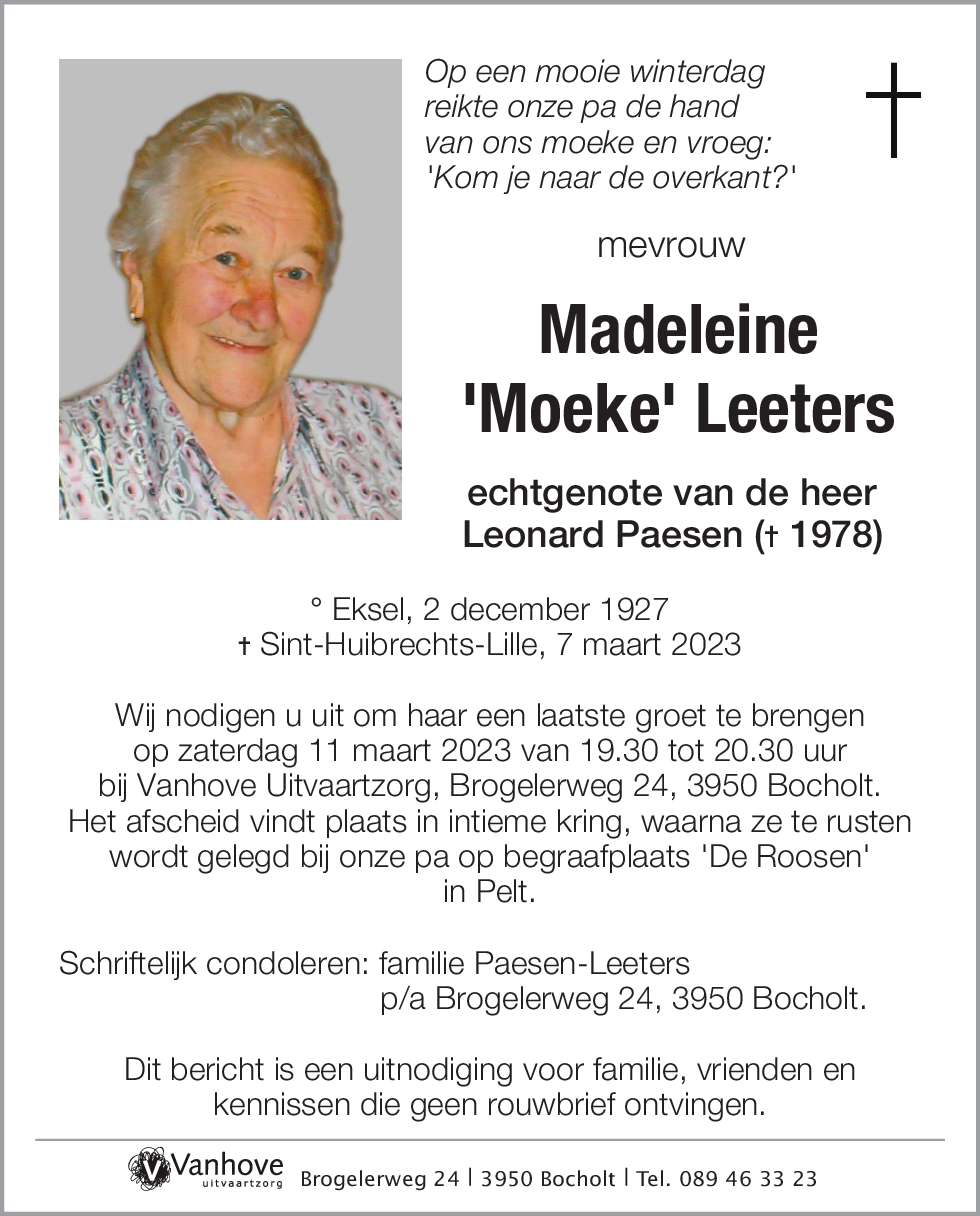 Madeleine Leeters