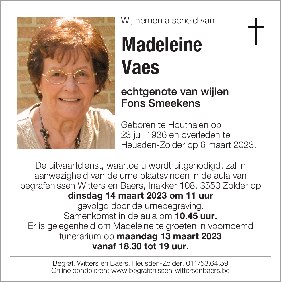 Madeleine Vaes