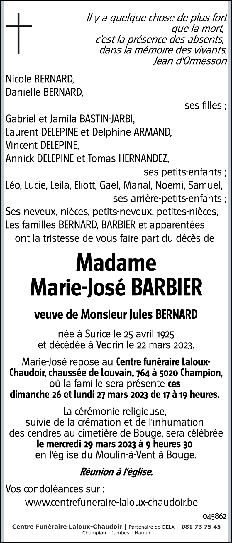 Marie-José BARBIER