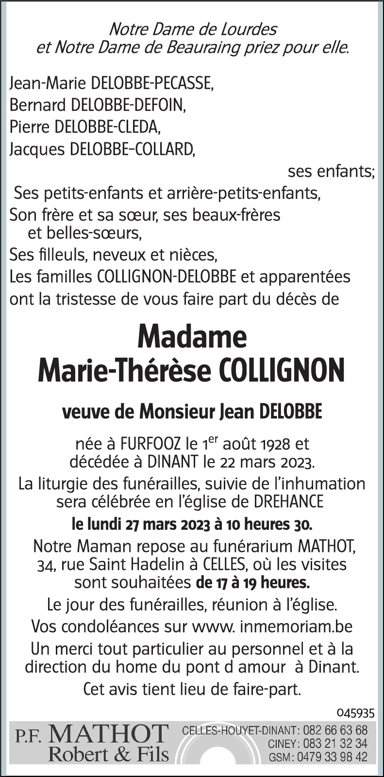 Marie-Thérèse COLLIGNON