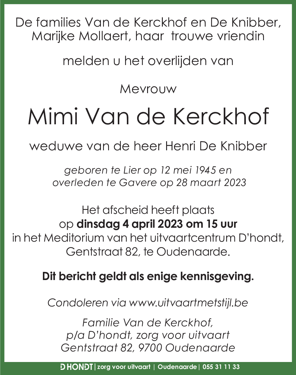 Mimi Van de Kerckhof