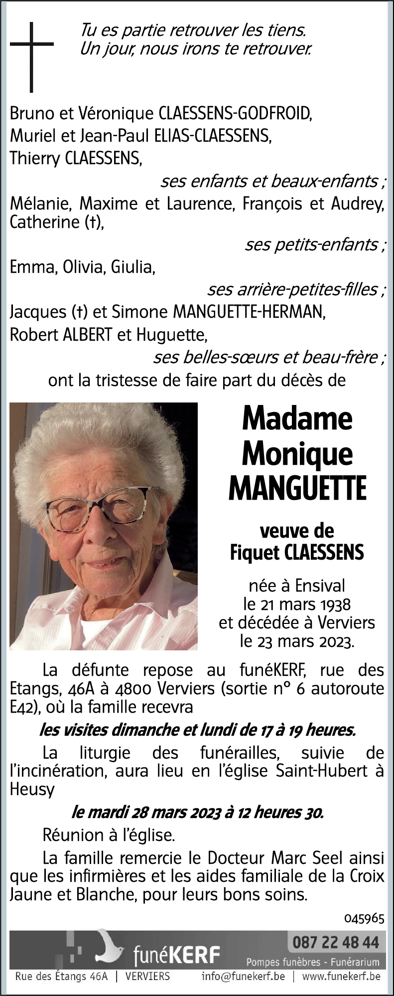 Monique MANGUETTE