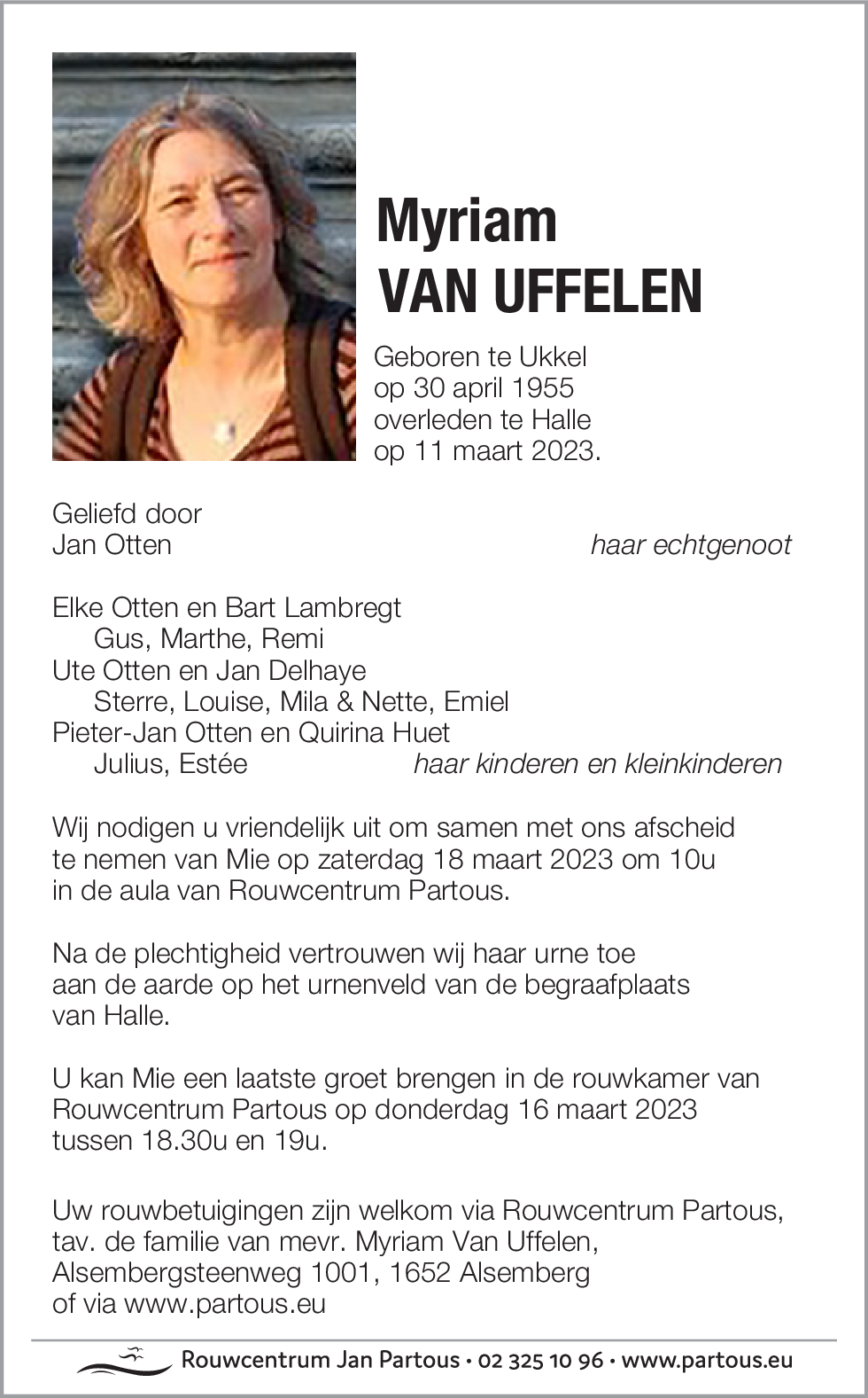 Myriam Van Uffelen