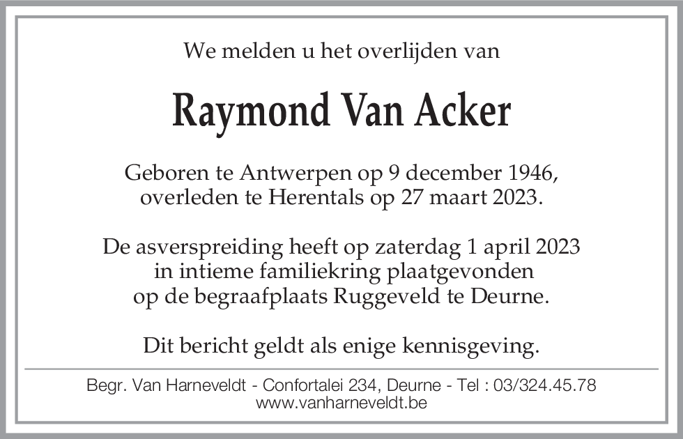 Raymond Van Acker