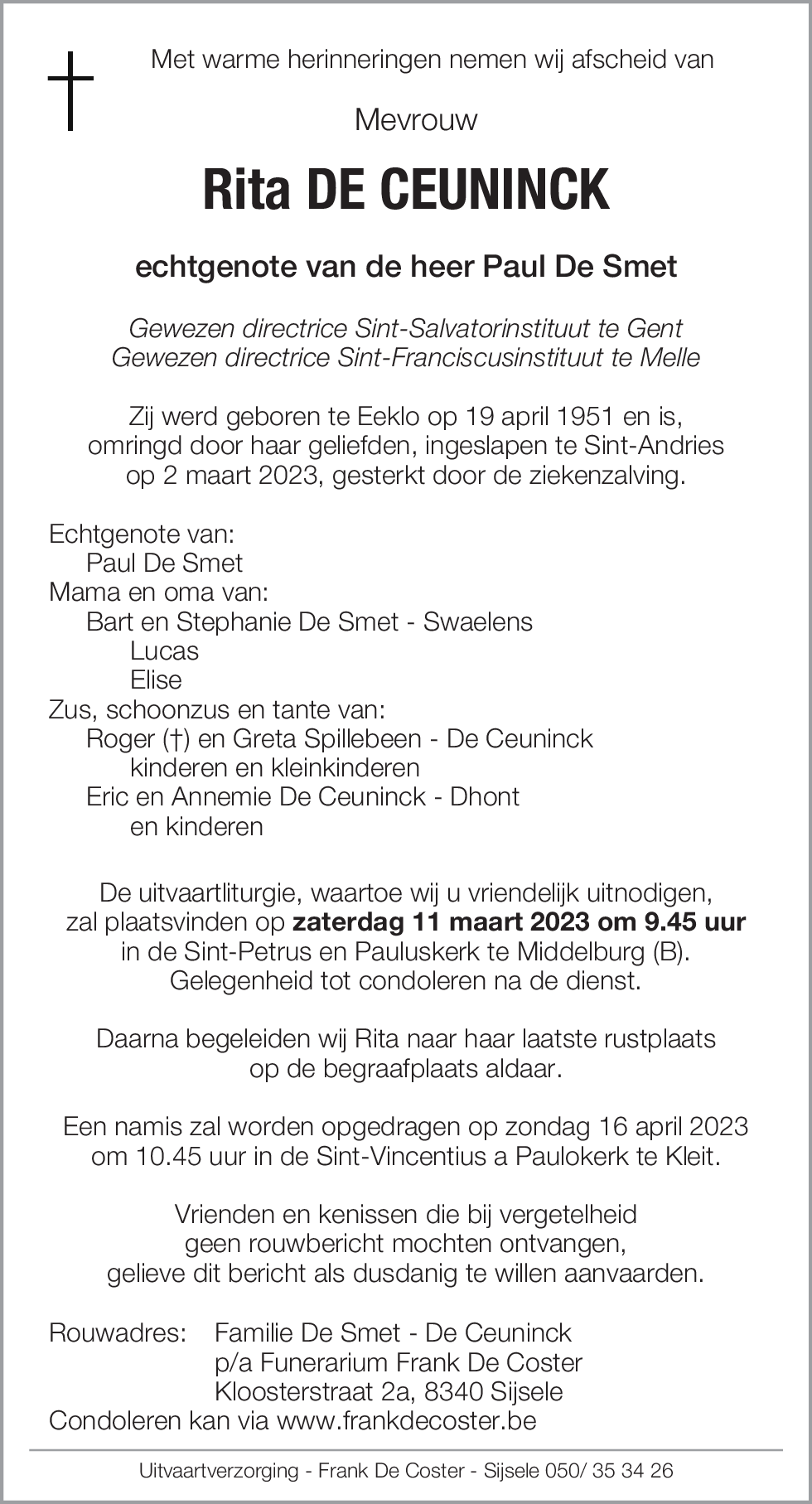 Rita De Ceuninck