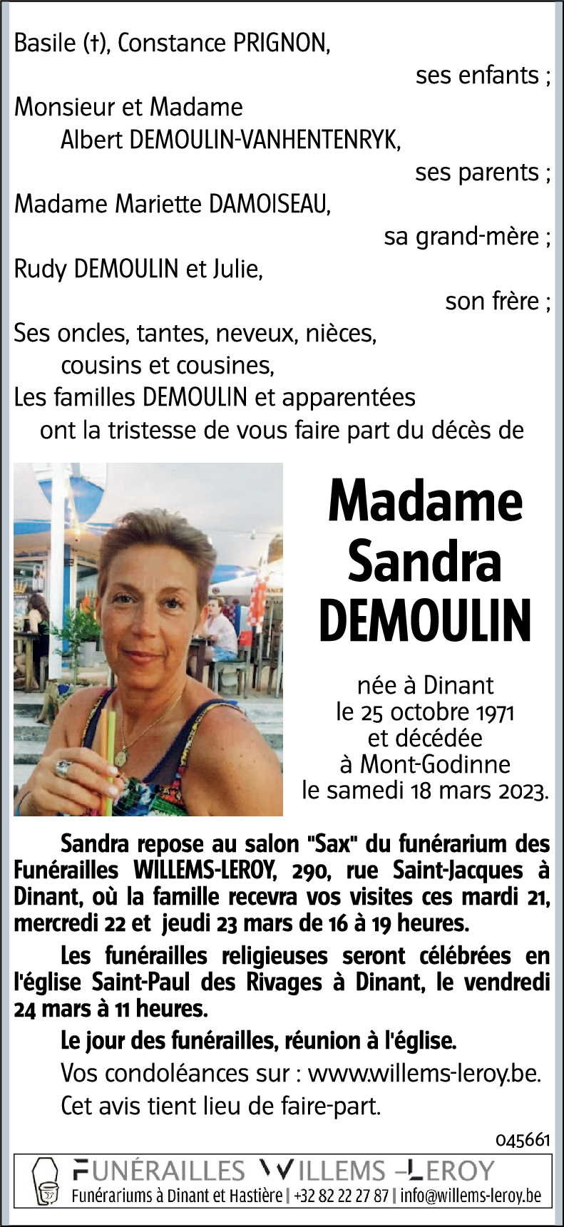 Sandra DEMOULIN