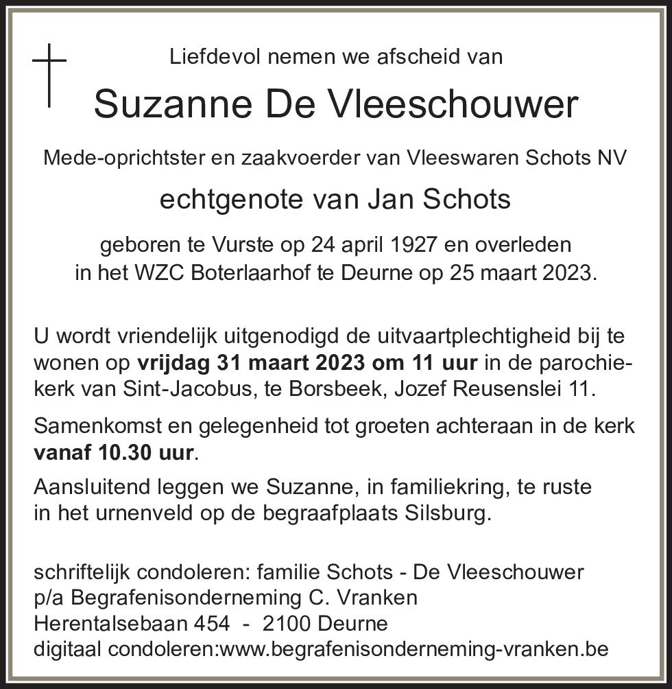 Suzanne De Vleeschouwer