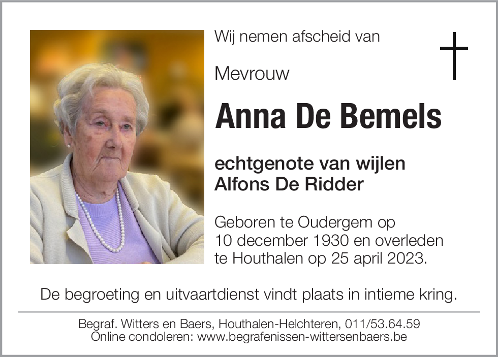 Anna De Bemels