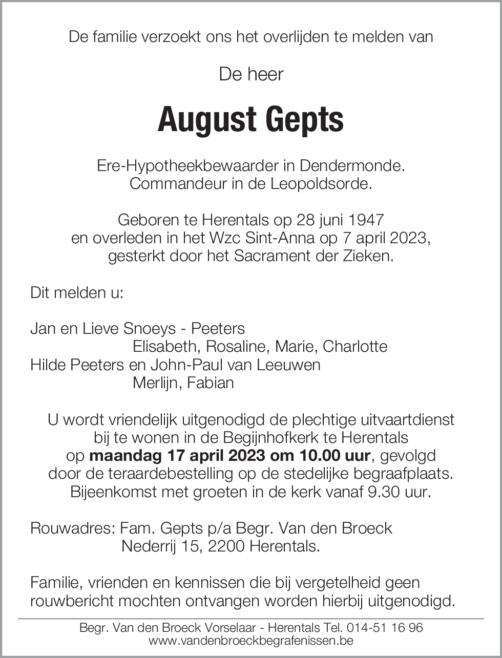 August Gepts
