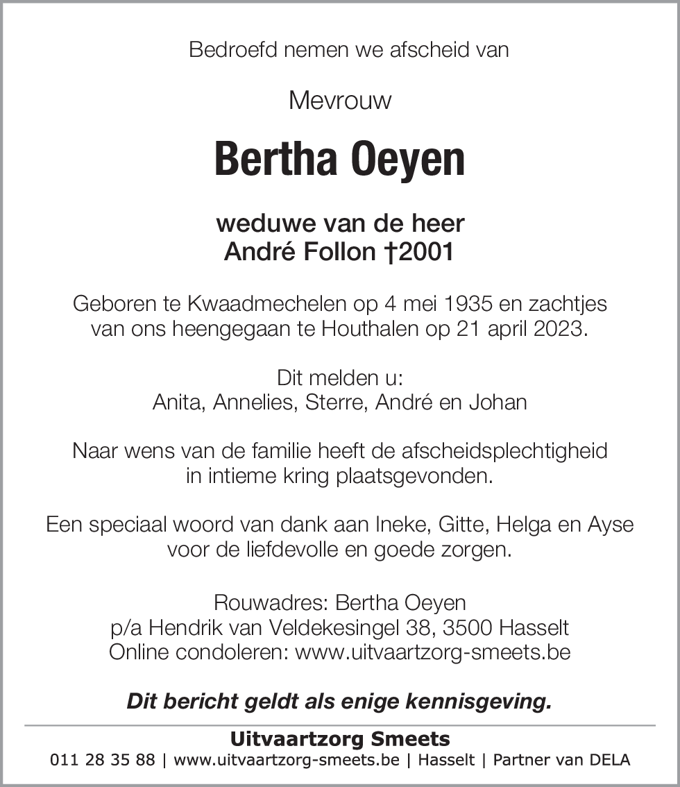 Bertha Oeyen