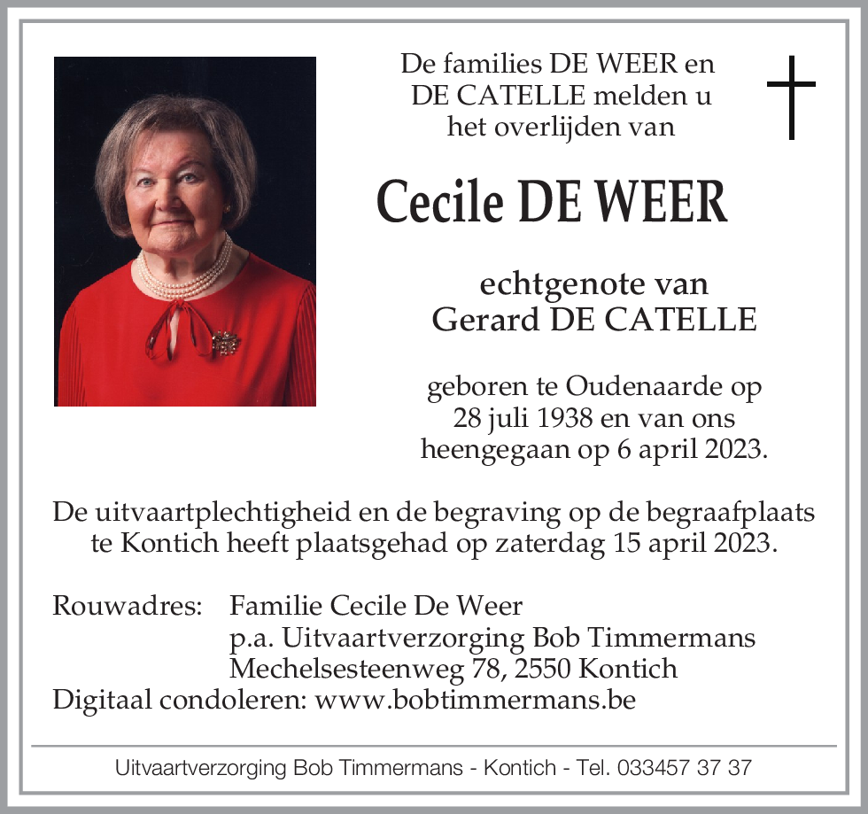 Cecile De Weer