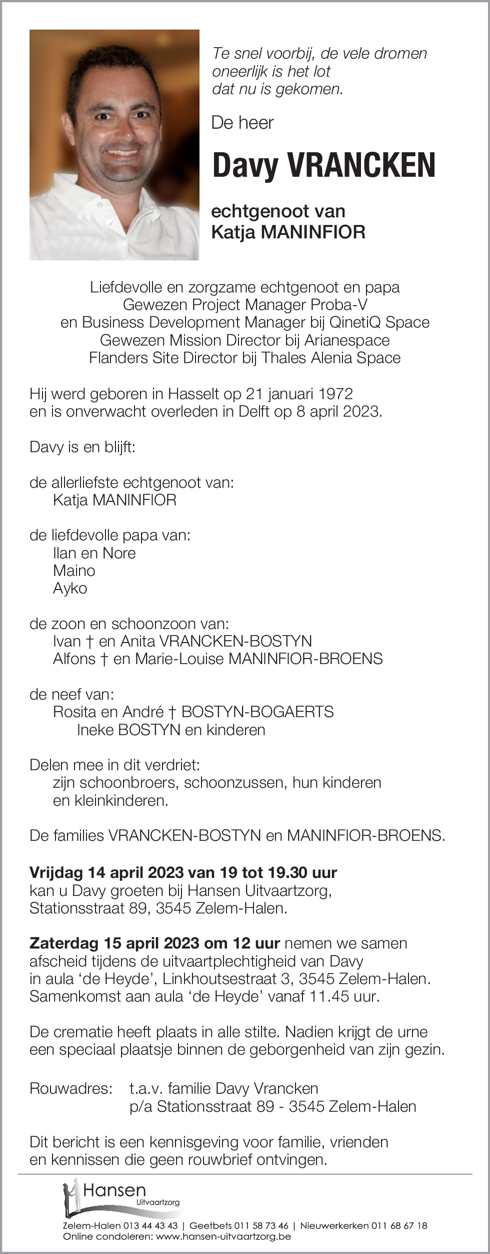 Davy VRANCKEN