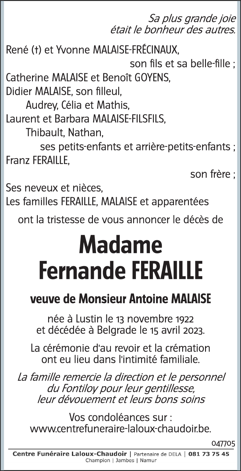 Fernande FERAILLE