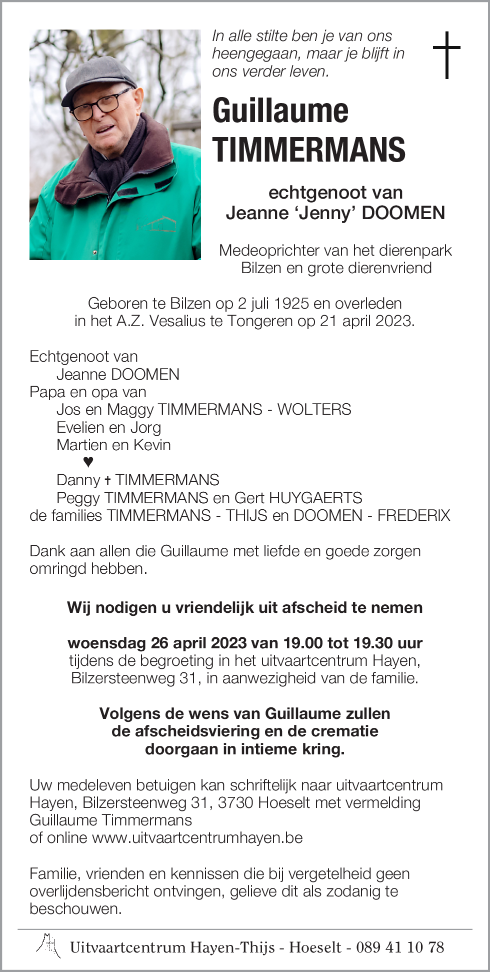 Guillaume TIMMERMANS