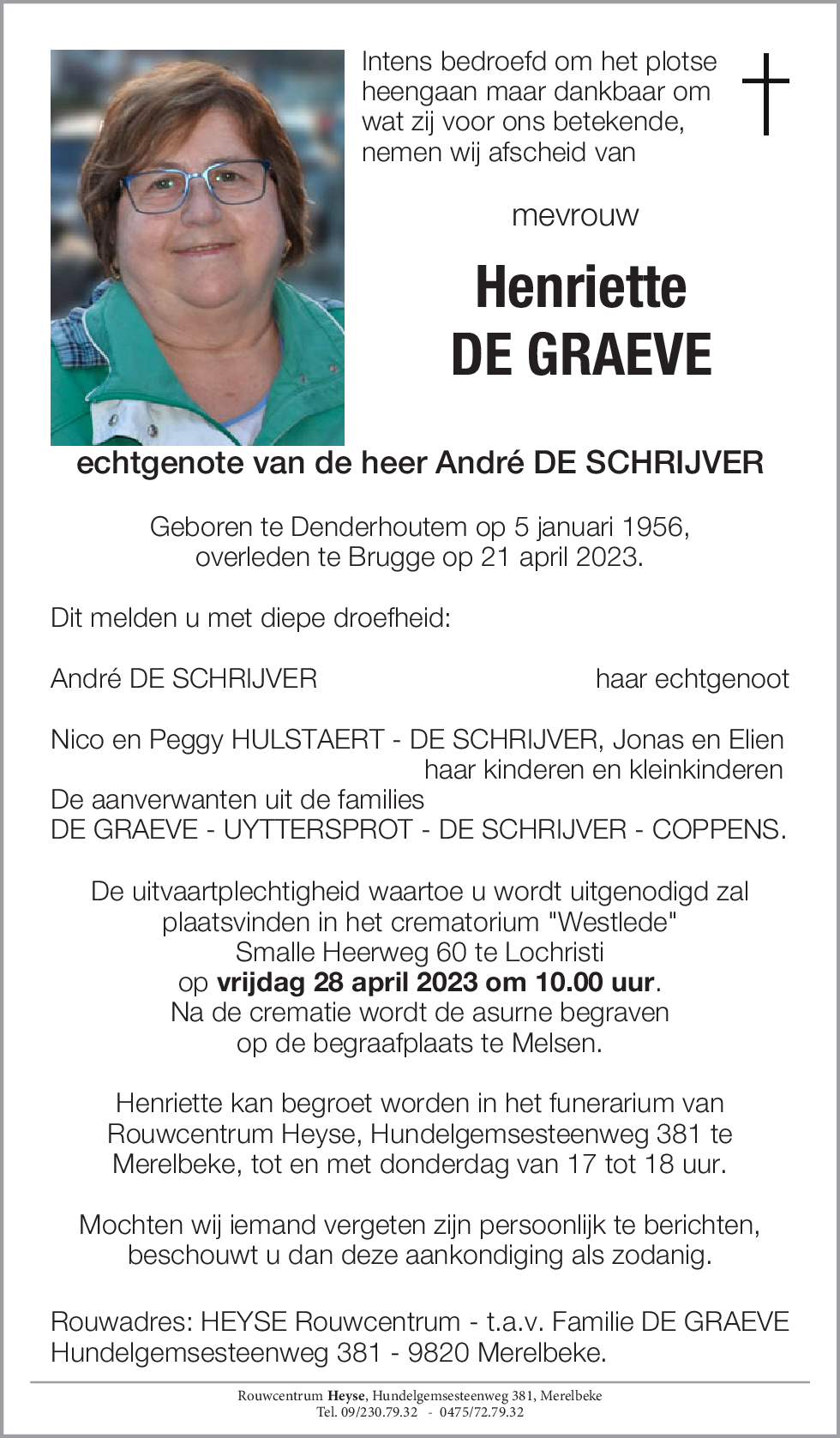 Henriette DE GRAEVE