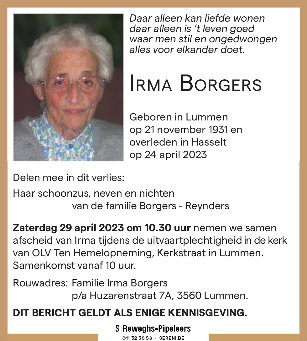Irma Borgers