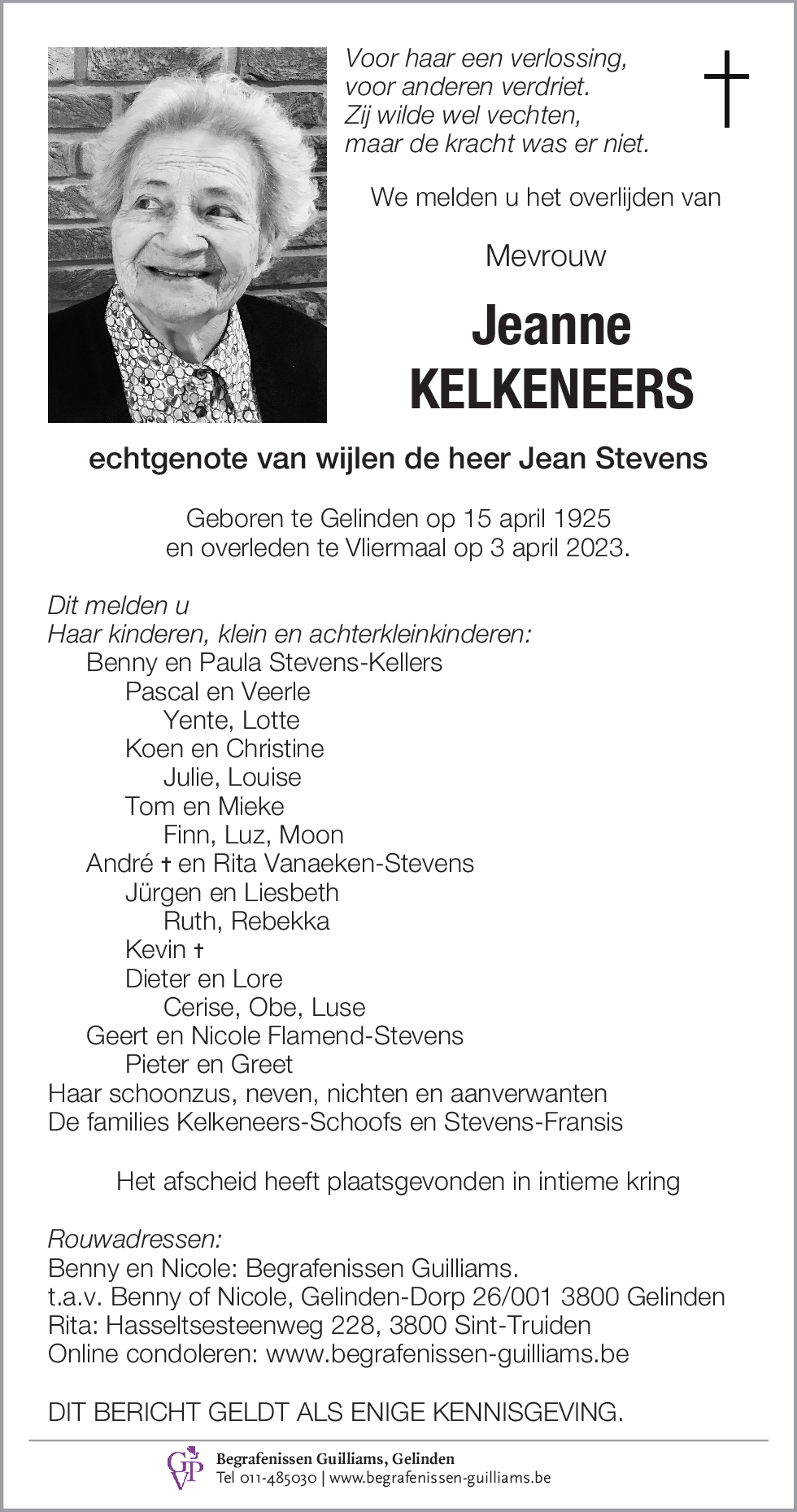 Jeanne Kelkeneers