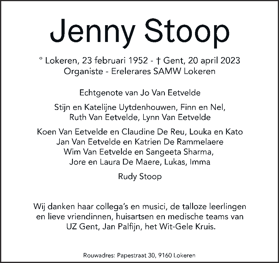 Jenny Stoop