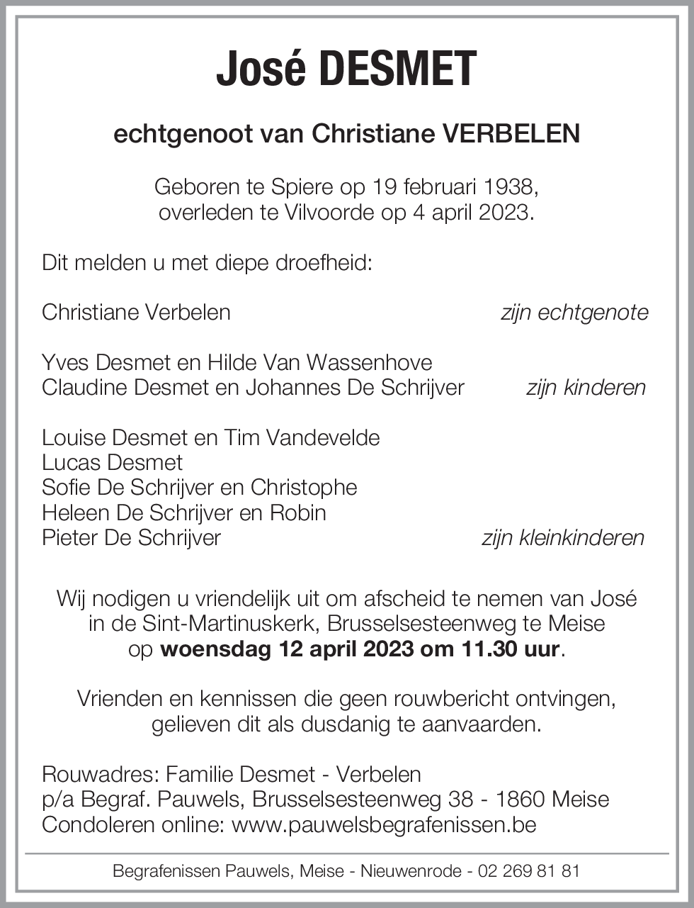 José Desmet