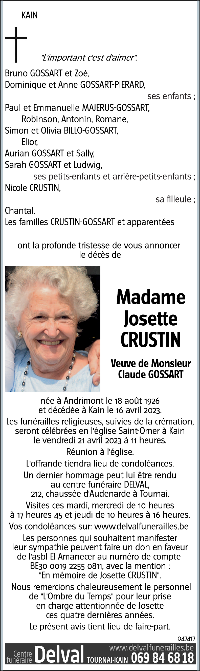 Josette CRUSTIN