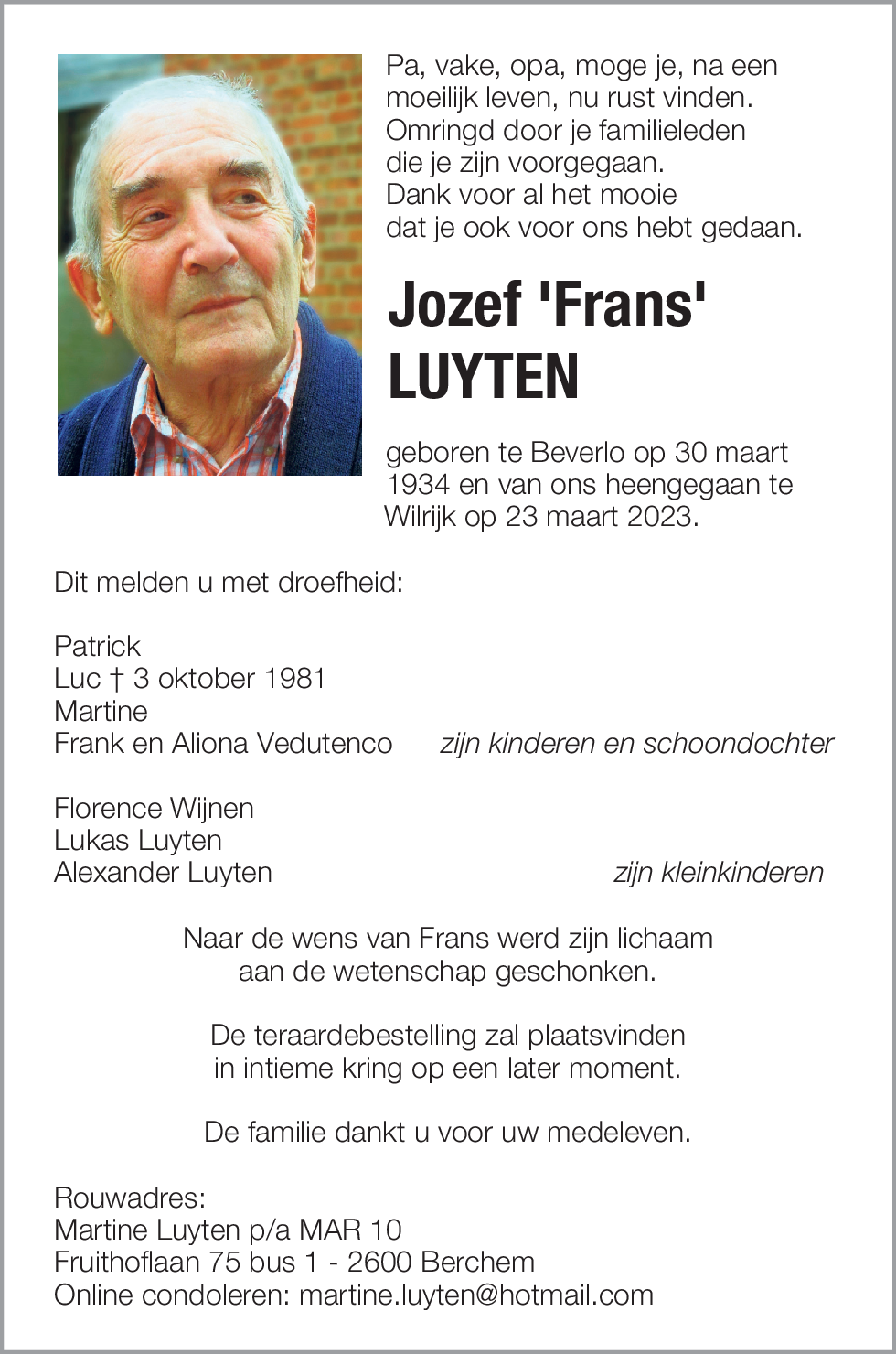 Jozef 'Frans