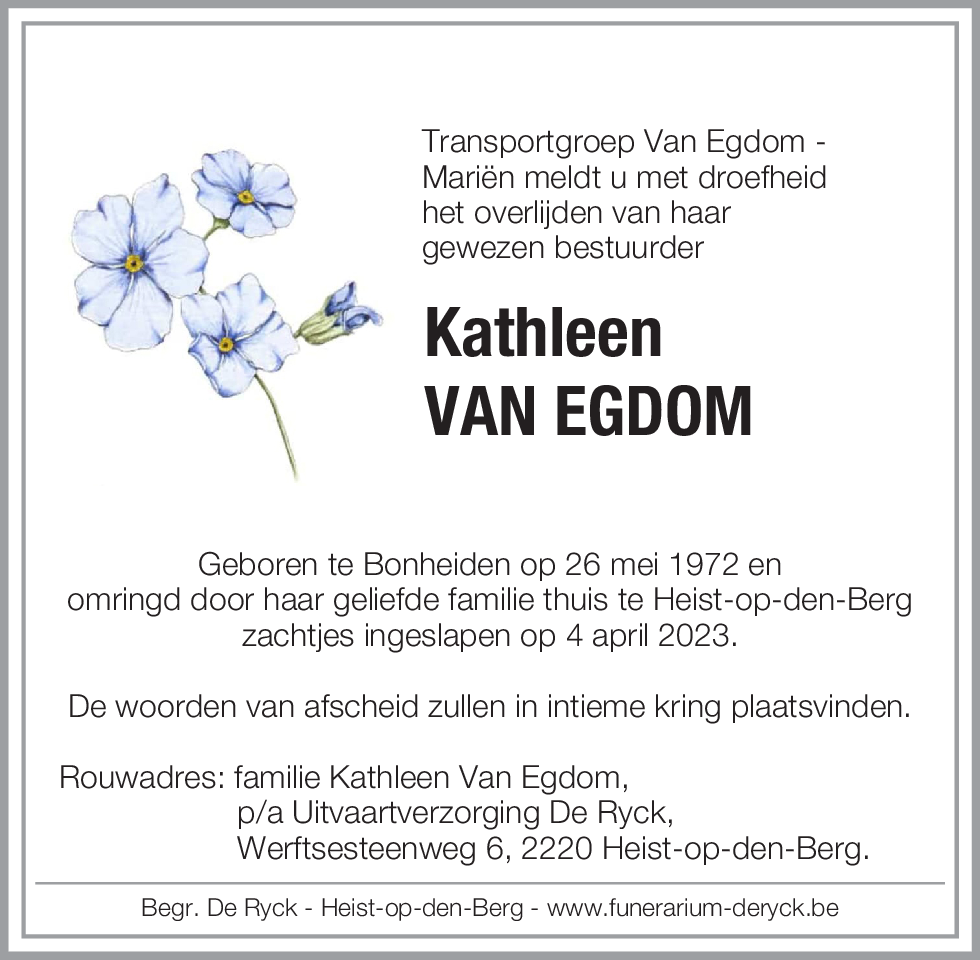 Kathleen Van Egdom