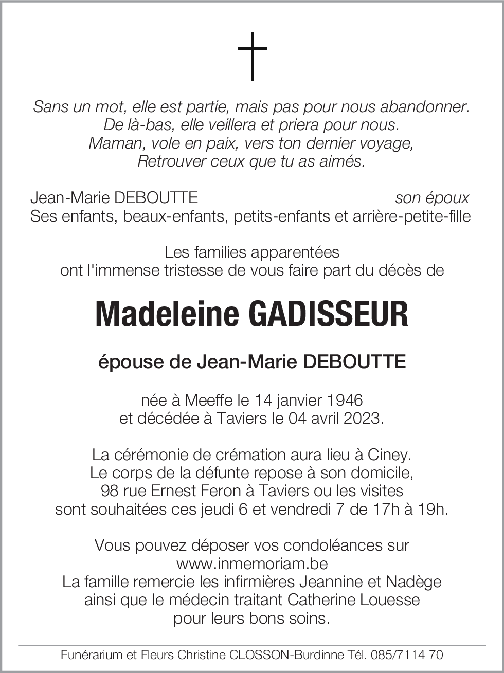 Madeleine Gadisseur
