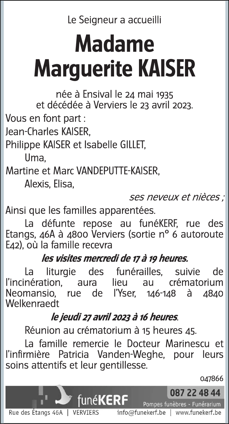 Marguerite KAISER