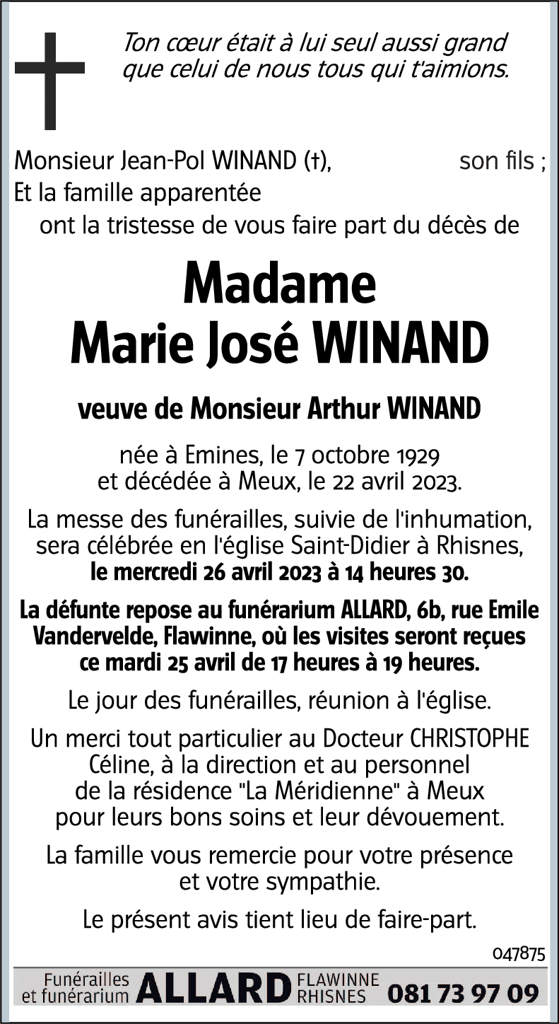 Marie José WINAND