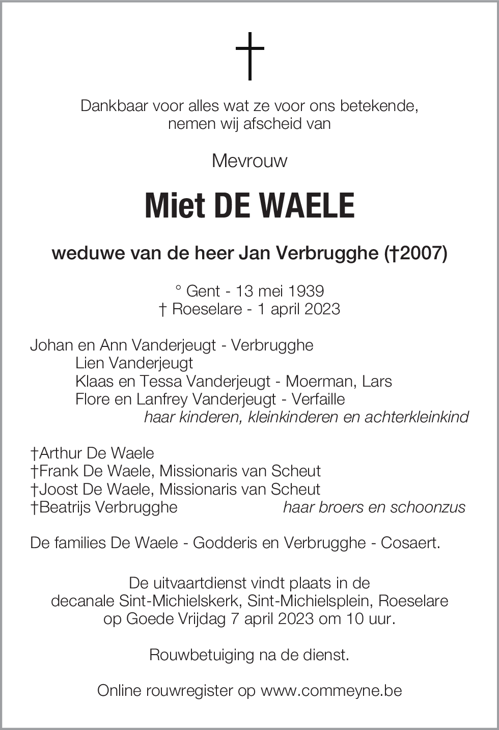 Miet De Waele